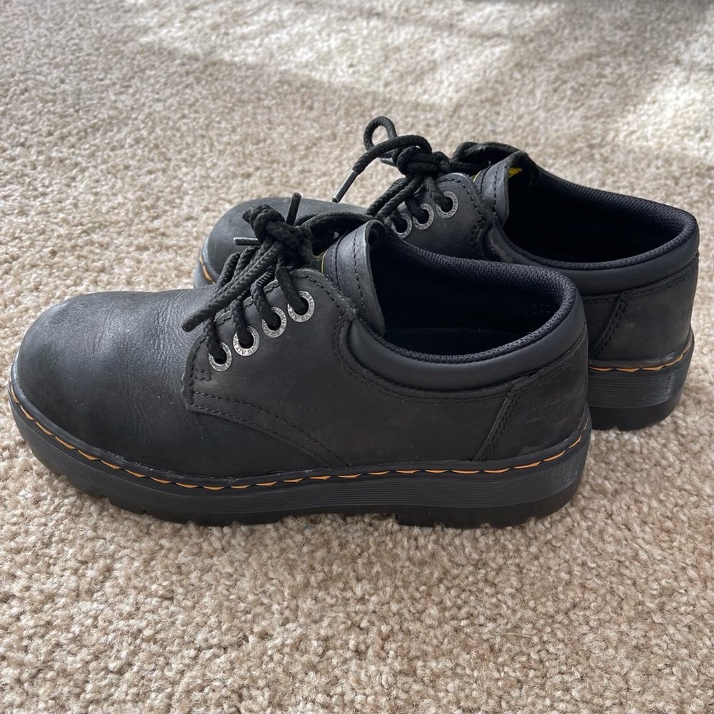 DR MARTENS Industrial Steel Toe Loafers Size 8